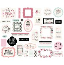 Carta Bella Cardstock Die-Cuts 34/Pkg - French Girl Icons