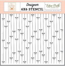 Carta Bella Silly Goose Stencil 6X6 - Tied In A Bow