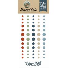 Echo Park Adhesive Enamel Dots 60/Pkg - It�s Time To Travel