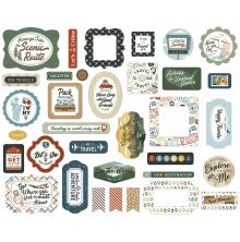 Echo Park Cardstock Die-Cuts 34/Pkg - It�s Time To Travel Icons