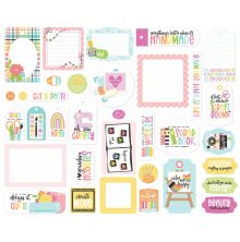 Echo Park Cardstock Die-Cuts 34/Pkg - Craft Room Frames &amp; Tags