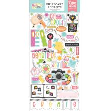 Echo Park Chipboard Stickers 6X13 - Craft Room Accents