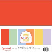 Echo Park Solids Collection Kit 12X12 - Our Groovy Summer