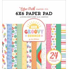 Echo Park Double-Sided Paper Pad 6X6 - Our Groovy Summer