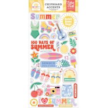 Echo Park Chipboard Stickers 6X13 - Our Groovy Summer Accents
