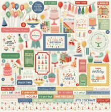 Carta Bella Cardstock Stickers 12X12 - They Say It�s Your Birthday