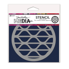 Dina Wakley MEdia Stencils 5X5 - Groovy Coaster