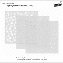 Lawn Fawn Stencils - Spring Flowers LF4100