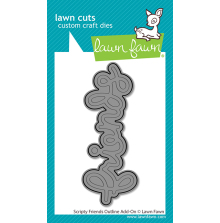 Lawn Fawn Dies - Scripty Friends Outline Add-On LF4094