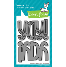 Lawn Fawn Dies - Giant Outlined Yay LF4093