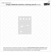 Lawn Fawn Coloring Stencils - Simply Celebrate Teachers LF3742