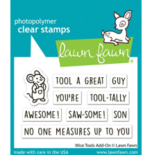 Lawn Fawn Clear Stamps 2X3 - Mice Tools Add-On LF4068