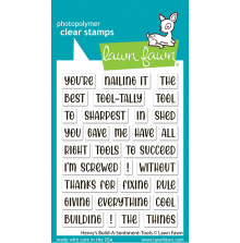Lawn Fawn Clear Stamps 3X4 - Henry�s Build-A-Sentiment: Tools LF4071