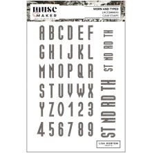 Lisa Horton Crafts Muse &amp; Maker DL Clear Stamp Set - Worn and Typed