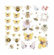 Prima Vellum Ephemera 76/Pkg - Among the Wildflowers