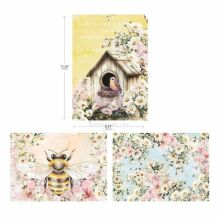 Prima A4 Decoupage Sheets 3/Pkg - Among the Wildflowers