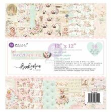 Prima Frank Garcia Double-Sided Paper Pad 12X12 16/Pkg - Sweet Spring