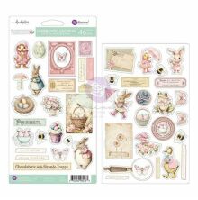 Prima Frank Garcia Chipboard Stickers 46/Pkg - Sweet Spring