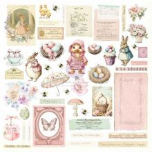 Prima Frank Garcia Sweet Spring Ephemera 94/Pkg - Sunshine &amp; Bunnies