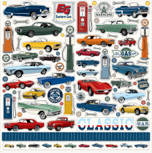 Carta Bella Cardstock Stickers 12X12 - Cars