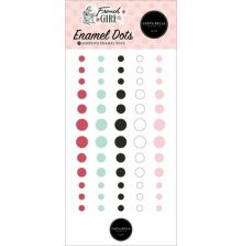 Carta Bella Adhesive Enamel Dots 60/Pkg - French Girl