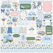 Carta Bella Cardstock Stickers 12X12 - Flower Shoppe