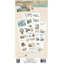 49 And Market Rub-On Transfer Set 6X12 - Travel Diaries Blendable