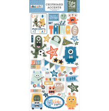 Echo Park Chipboard Stickers 6X13 - My Favorite Monster Accents