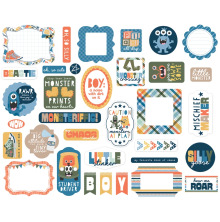 Echo Park Cardstock Die-Cuts 33/Pkg - My Favorite Monster Icons