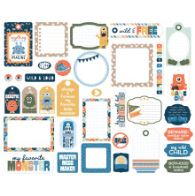 Echo Park Cardstock Die-Cuts 33/Pkg - My Favorite Monster Frames &amp; Tags