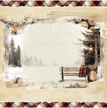 49 And Market Timber &amp; Tweed Cardstock 12X12 - Alpine Retreat