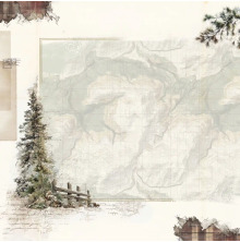 49 And Market Timber &amp; Tweed Cardstock 12X12 - Mountain Trail