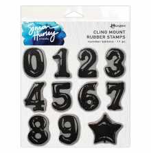 Simon Hurley create. Background Stamp 6X6 - Number Balloons