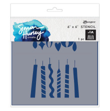 Simon Hurley create. Stencils 6X6 - Bold Candles
