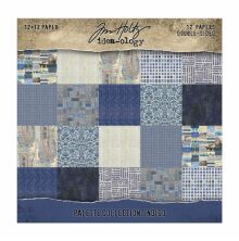 Tim Holtz Idea-ology Double- Sided Cardstock 12X12 - Indigo