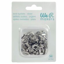 We R Makers Crop-A-Dile Oval Eyelets 50/Pkg - Silver