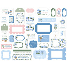 Carta Bella Cardstock Die-Cuts 33/Pkg - Flower Shoppe Frame &amp; Tags