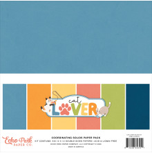 Echo Park Solids Collection Kit 12X12 - Cat Lover Solids