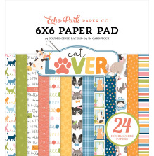 Echo Park Double-Sided Paper Pad 6X6 - Cat Lover
