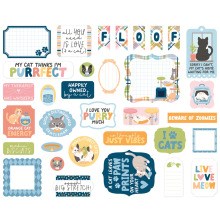 Echo Park Cardstock Die-Cuts 33/Pkg - Cat Lover Icons