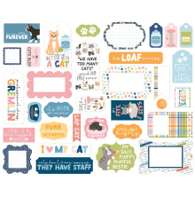 Echo Park Cardstock Die-Cuts 33/Pkg - Cat Lover Frames &amp; Tags