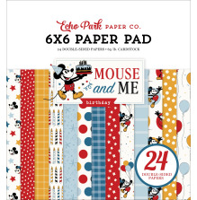 Echo Park Double-Sided Paper Pad 6X6 - Mouse and Me Birthday