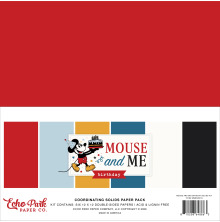 Echo Park Solids Collection Kit 12X12 - Mouse and Me Birthday