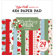 Echo Park Double-Sided Paper Pad 6X6 - Strawberry Fields