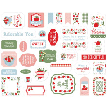 Echo Park Cardstock Die-Cuts 33/Pkg - Strawberry Fields Icons