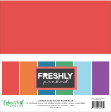 Echo Park Solids Collection Kit 12X12 - Freshly Picked
