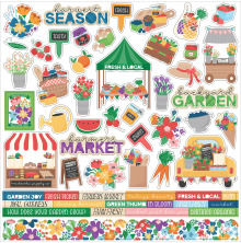 Echo Park Cardstock Stickers 12X12 - Freshly Picked