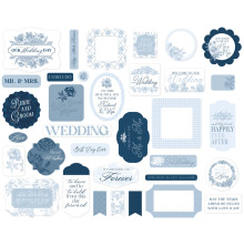 Echo Park Cardstock Die-Cuts 33/Pkg - Save The Date Icons