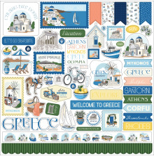 Carta Bella Cardstock Stickers 12X12 - Greece