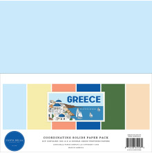 Carta Bella Solids Collection Kit 12X12 - Greece Solids